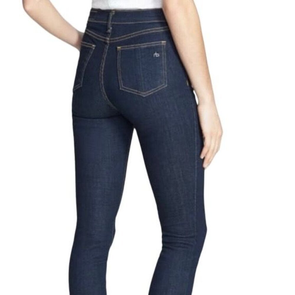 Rag & Bone Womens High Rise Skinny Jeans Size 28 Dark Wash Couleur Heritage - Picture 2 of 10